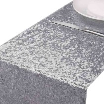 Runner con Paillettes Argento 5mt x 30cm Runner/Corsie