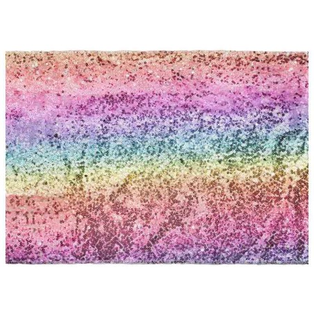 Runner con Paillettes Arcobaleno 5mt x 30cm Runner/Corsie