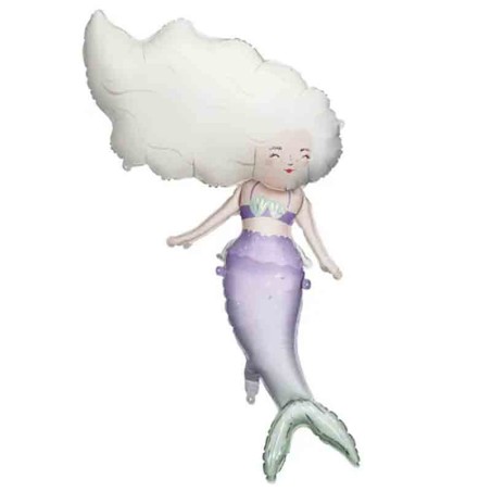 Palloncino in Foil 50" Super Shape Sirena "Mermaid" Palloncini Tema Sirena