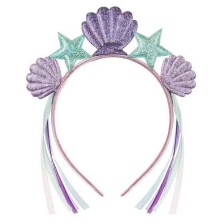Cerchietto per Capelli da Sirena con Conchiglie Ariel Sirenetta