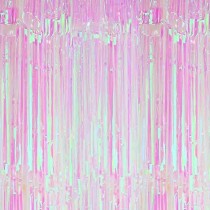 Frange Decorative in Foil per Girotavolo Iridescente 3mt Addobbi e Accessori Sirena