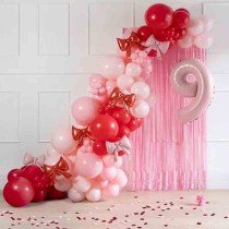 Frange Decorative in Foil Rosa Pastello H.2mt Frange