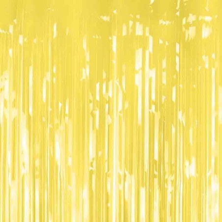 Frange Decorative in Foil Giallo Pastello H.2mt Frange