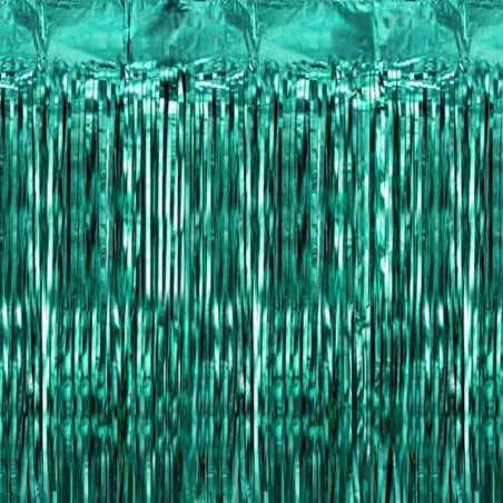 Frange Decorative in Foil Verde Bottiglia Satinato H.2mt Frange