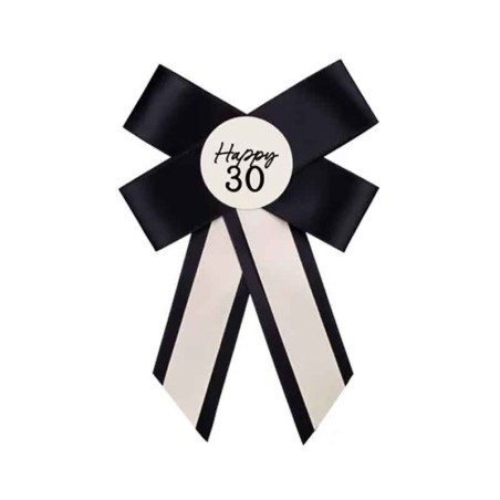Spilla con Fiocco Nero N.30 "Elegant Milestone" Elegant Milestone Birthday
