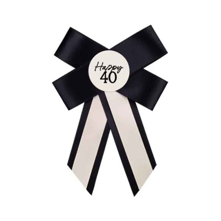 Spilla con Fiocco Nero N.40 "Elegant Milestone" Elegant Milestone Birthday