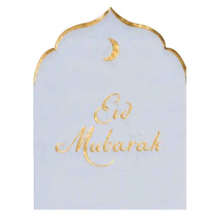 Tovagliolo di Carta 23x30cm Fine del Ramadan "Eid Mubarak" 12pz Eid Mubarak