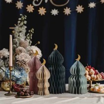 Decorazioni a Nido d'Ape Fine del Ramadan "Eid Mubarak" 4pz Eid Mubarak