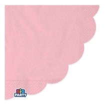 Tovagliolo di Carta Ø33cm Smerlato Wavy Rosa Baby 16pz Rosa "Pink"