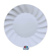 Piatto di Carta 20cm Smerlato Wavy Celeste Baby 6pz Celeste "Light Blue"