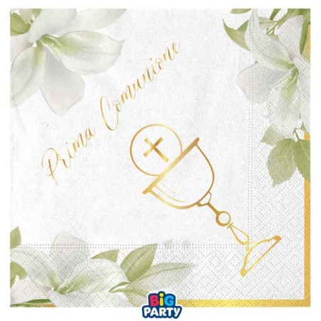 Tovagliolo di Carta 33x33cm Prima Comunione "Geometric" 16pz Prima Comunione "Geometric"