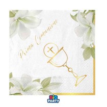 Tovagliolino di Carta 25x25cm Prima Comunione "Geometric" 16pz Prima Comunione "Geometric"