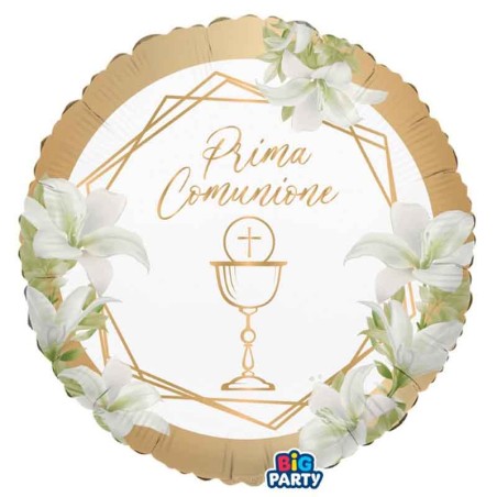 Palloncino in Foil 18" Prima Comunione "Geometric" Comunione e Cresima