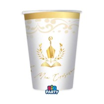 Bicchiere di Carta 250ml La Mia Cresima "Elegant" 6pz Santa Cresima
