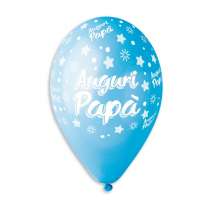 Palloncino in Lattice 13" GS120 Assortito con Scritta "Auguri Papà" 50pz Gemar "Special Occasions"