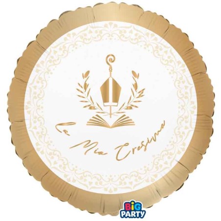 Palloncino in Foil 18" La Mia Cresima "Elegant" Santa Cresima