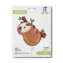 Palloncino in Foil 33" Super Shape Bradipo "Cute Sloth" Animali Grabo