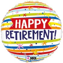Palloncino in Foil 18" Pensione "Happy Retirement!" Giornate Speciali Grabo