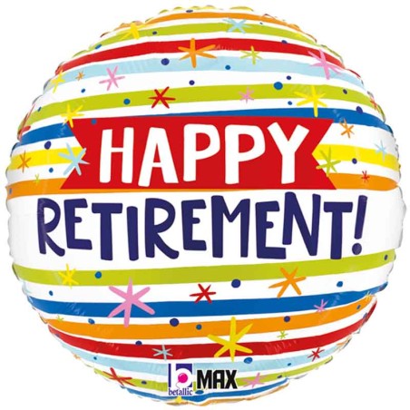 Palloncino in Foil 18" Pensione "Happy Retirement!" Giornate Speciali Grabo