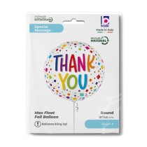 Palloncino in Foil 18" Multicolor Grazie "Thank You" Giornate Speciali Grabo