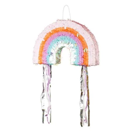 Pignatta in Cartoncino Rigido sagomata Arcobaleno Pastello "Pinata" Pignatte Fantasia