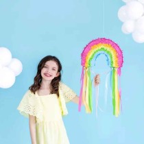 Pignatta in Cartoncino Rigido sagomata Arcobaleno "Pinata" Pignatte Fantasia
