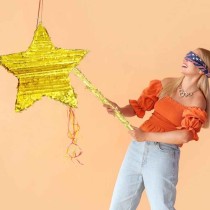 Pignatta in Cartoncino Rigido sagomata Stella "Pinata" Pignatte Fantasia