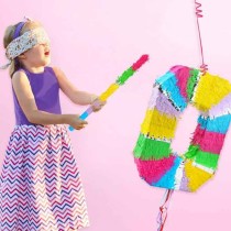 Pignatta in Cartoncino Rigido sagomata N.0 Arcobaleno "Pinata" Pignatte Serie Numerali