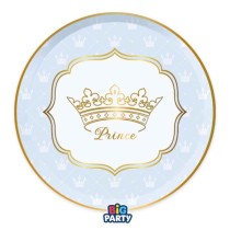 Piatto di Carta 18cm Principe Celeste 6pz Nascita Principe