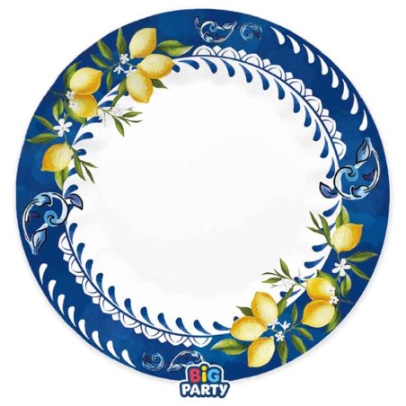 Piatto di Carta 25cm Amalfi 6pz Amalfi