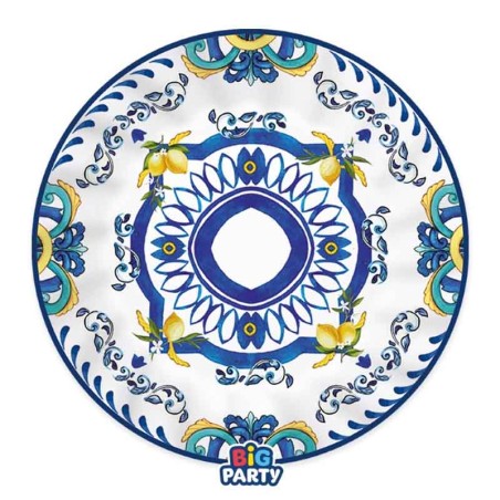 Piatto di Carta 20cm Amalfi 6pz Amalfi