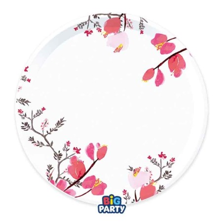 Piatto di Carta 18cm Fiori di Ciliegio "Sakura" 6pz Fiori di Ciliegio "Giappone"