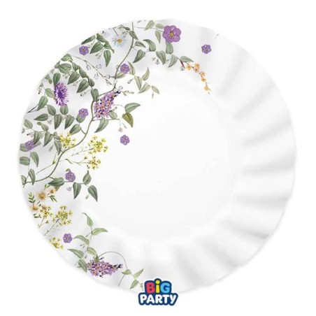 Piatto di Carta 20cm Giardino di Fiori "Flowers Garden" 6pz Flowers Garden