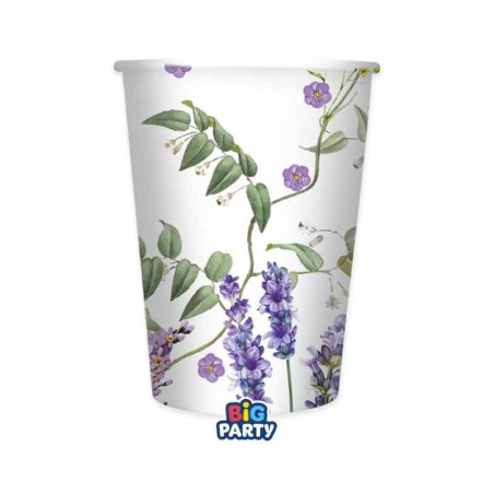 Bicchiere di Carta 250ml Giardino di Fiori "Flowers Garden" 6pz Flowers Garden