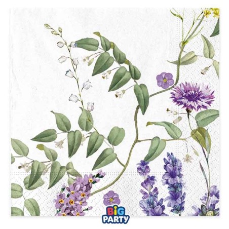 Tovagliolo di Carta 33x33cm Giardino di Fiori "Flowers Garden" 16pz Flowers Garden