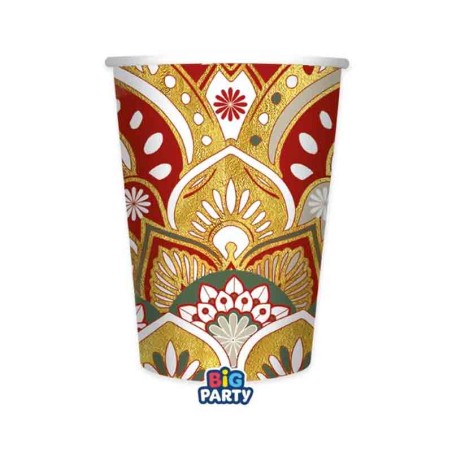 Bicchiere di Carta 250ml Indiano "Delhi" 6pz Delhi