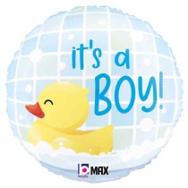 Palloncino in Foil 18" Paperella "It's a Boy!" Nascita e Battesimo Grabo