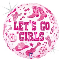 Palloncino in Foil 18" Happy Birthday Cowgirl Happy Birthday Grabo