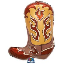 Palloncino in Foil 23" Junior Shape Stivale da Cowboy Festa Tema Country