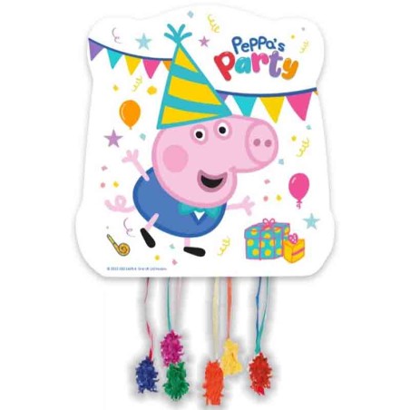 Pignatta in Cartoncino George "Peppa Pig Pinata" 28cm x 33cm Pignatte Personaggi