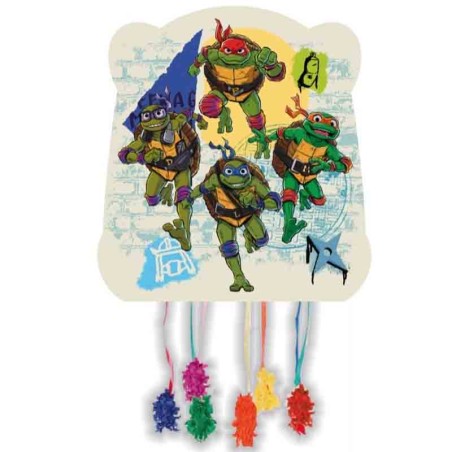 Pignatta in Cartoncino Tartarughe Ninja "Pinata" 28cm x 33cm Pignatte Personaggi
