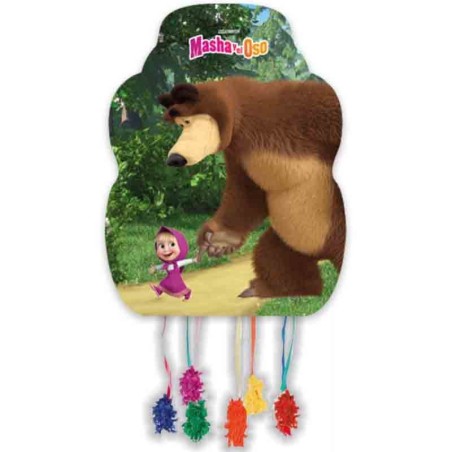 Pignatta in Cartoncino Masha e Orso "Pinata" 33cm x 46cm Pignatte Personaggi