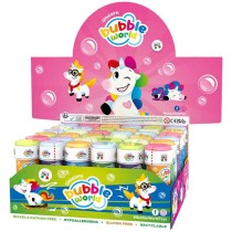 Bolle di Sapone a Tema Unicorno "Unicorn Bubbles" da 60ml - 36pz Bolle di Sapone
