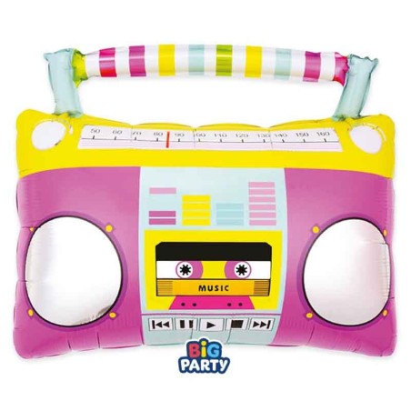 Palloncino in Foil 23" Junior Shape Stereo "Music Party" Music Party