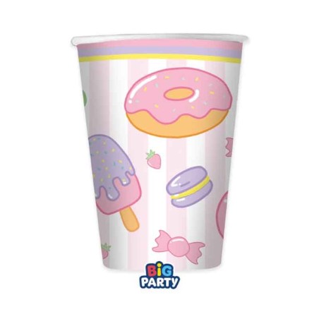 Bicchiere di Carta 250ml Dolci "Sweety" 6pz Dolci "Sweet"