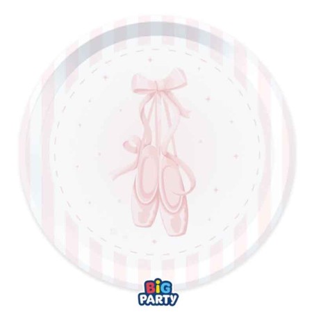 Piatto di Carta 18cm Danza e Ballerina 6pz Festa Tema Danza e Ballerine