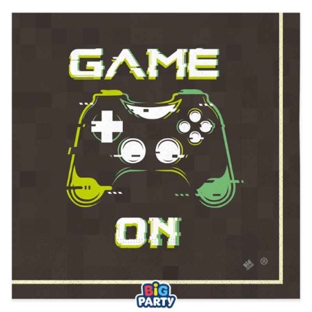 Tovagliolo di Carta 33x33cm Videogiochi "Videogame" 16pz Videogame