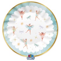 Piatto di Carta 25cm Fatina "Fairy" 6pz Festa Tema Fata