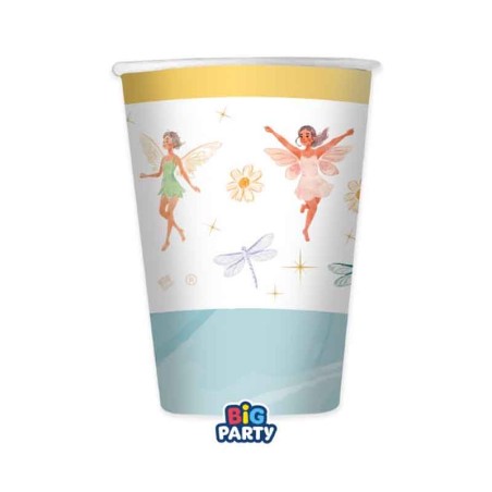 Bicchiere di Carta 250ml Fatina "Fairy" 6pz Festa Tema Fata