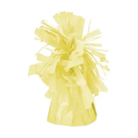 Pesetto Ciuffo in Foil Giallo Pastello Lucido 4pz Pesetti Ciuffo